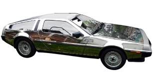NPE Modellbau NA88043 - H0 DeLorean Chrome